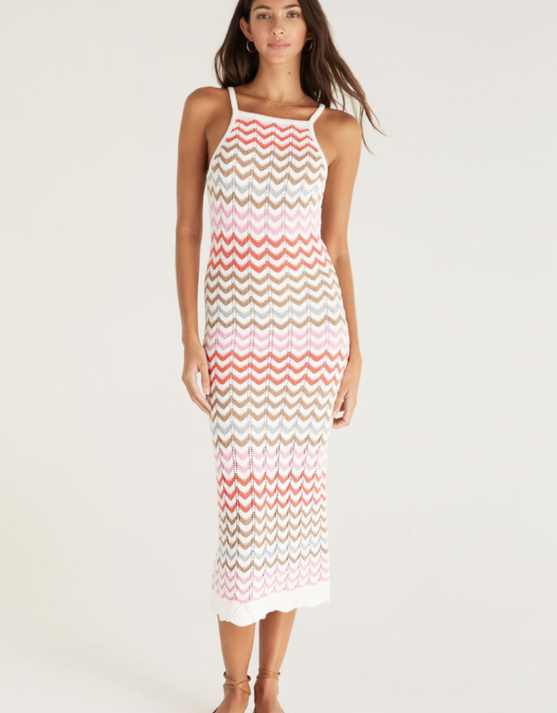 Z SUPPLY CAMILLE STRIPE CROCHET DRESS