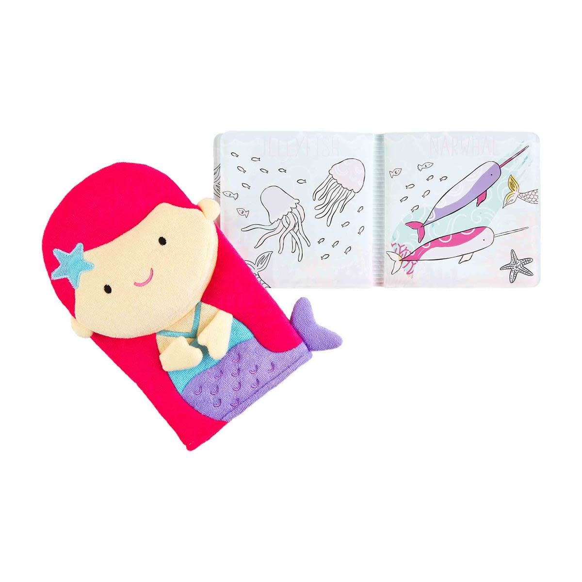 MUD PIE MERMAID BATH BOOK SET