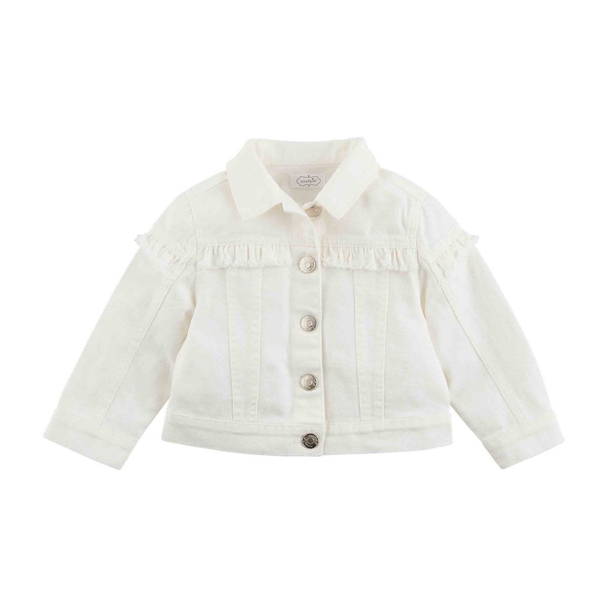 MUD PIE WHITE DENIM JACKET