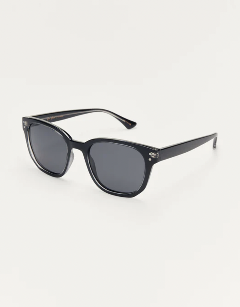 Z SUPPLY SUN SEEKER SUNGLASSES-BROWN TORTOISE-POLISHED BLACK-GRAY