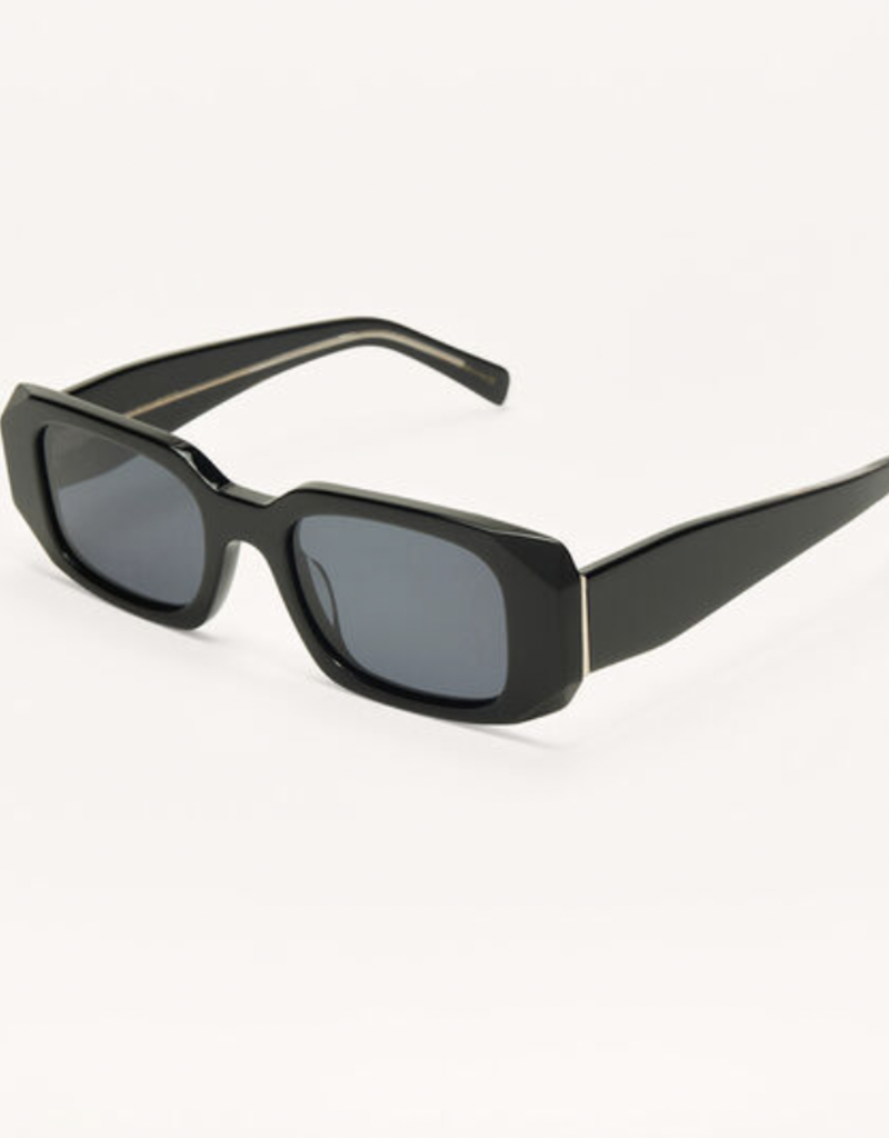 Z SUPPLY OFF DUTY SUNGLASSES-POLISHED BLACK-GRADIENT