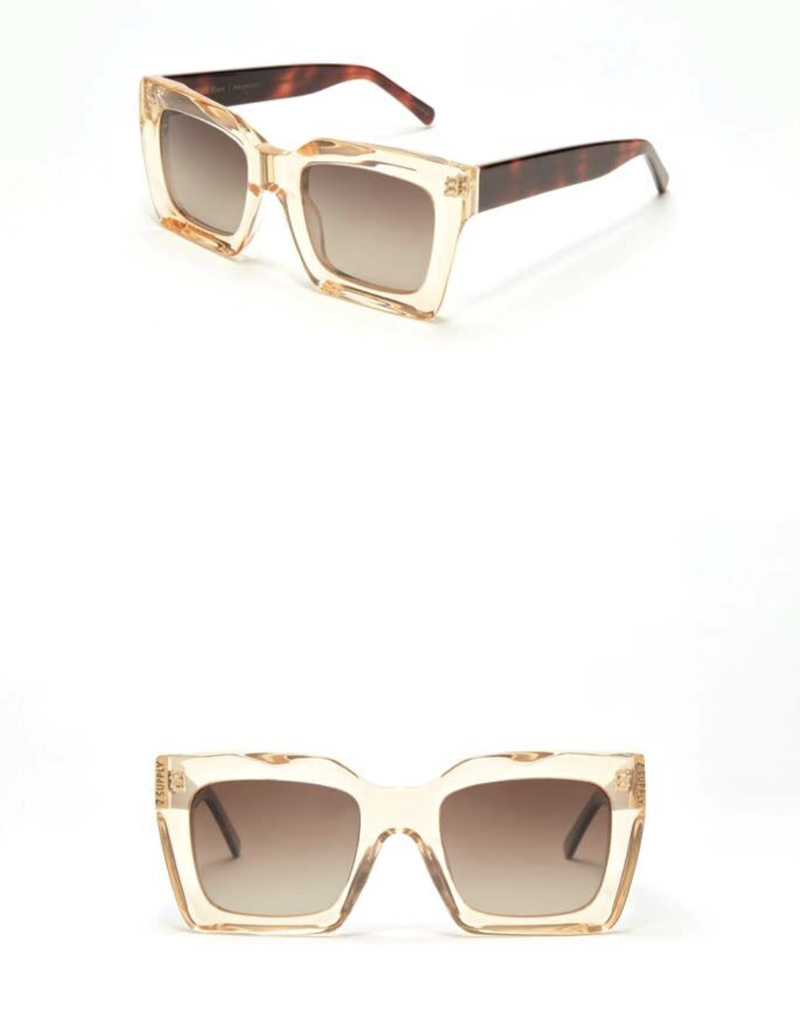 Z SUPPLY EARLY RISER SUNGLASSES-CHAMPAGNE-GRADIENT