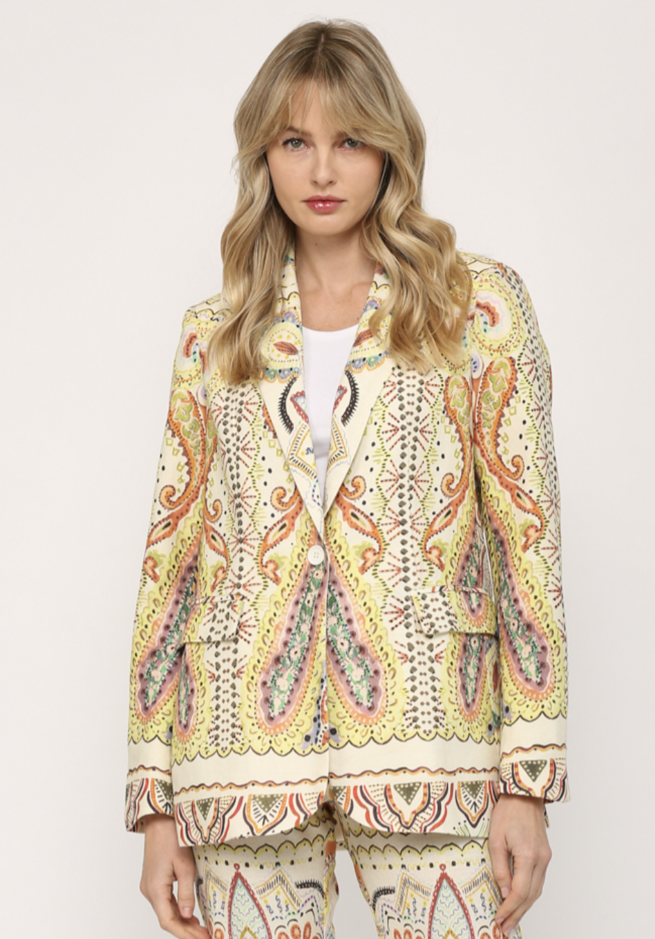 FATE CASABLANCA LINEN BLAZER