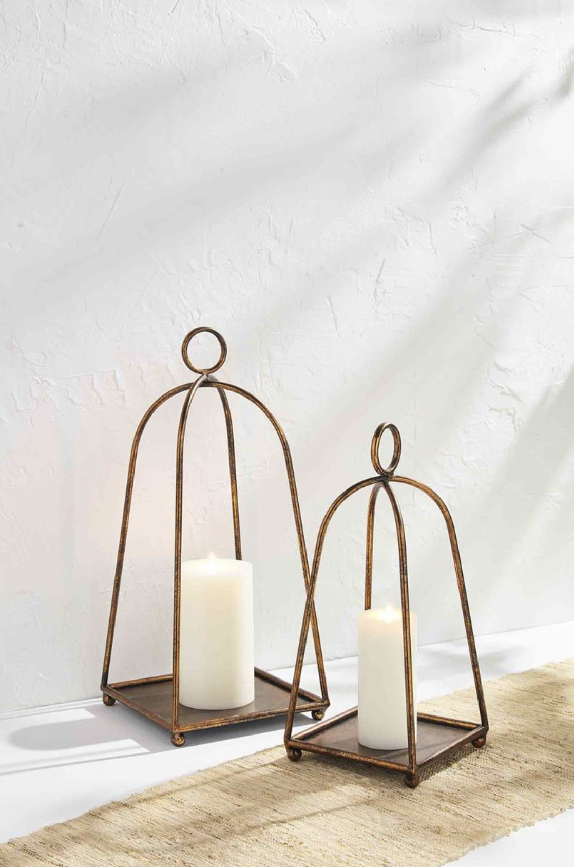 MUD PIE ANTIQUE BRASS LANTERNS