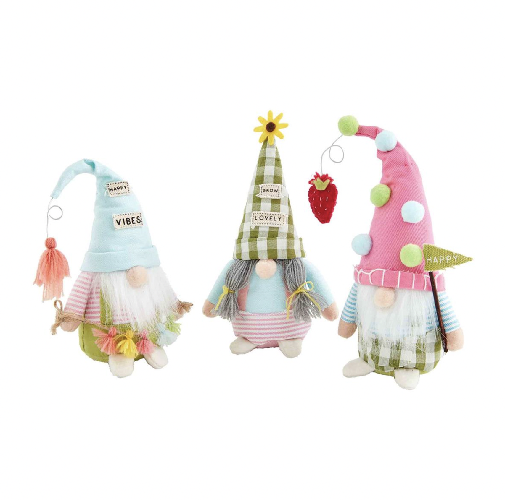MUD PIE FLOWER GNOME SITTERS MUD PIE FLOWER GNOME SITTERS