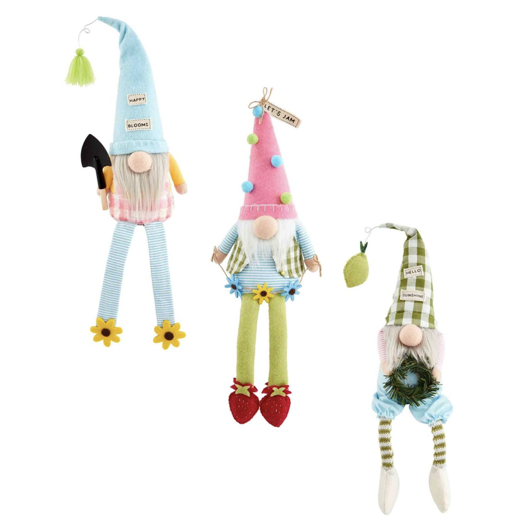 MUD PIE FLOWER DANGLE LEG GNOMES