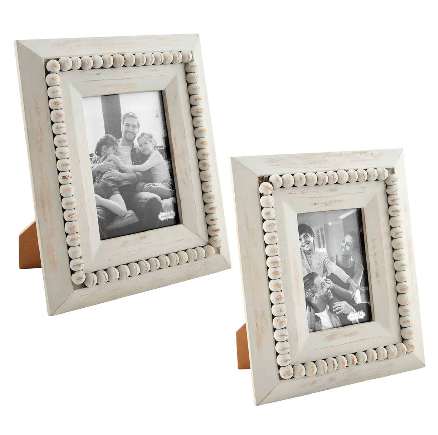 MUD PIE GRAY BEAD FRAMES MUD PIE GRAY BEAD FRAMES