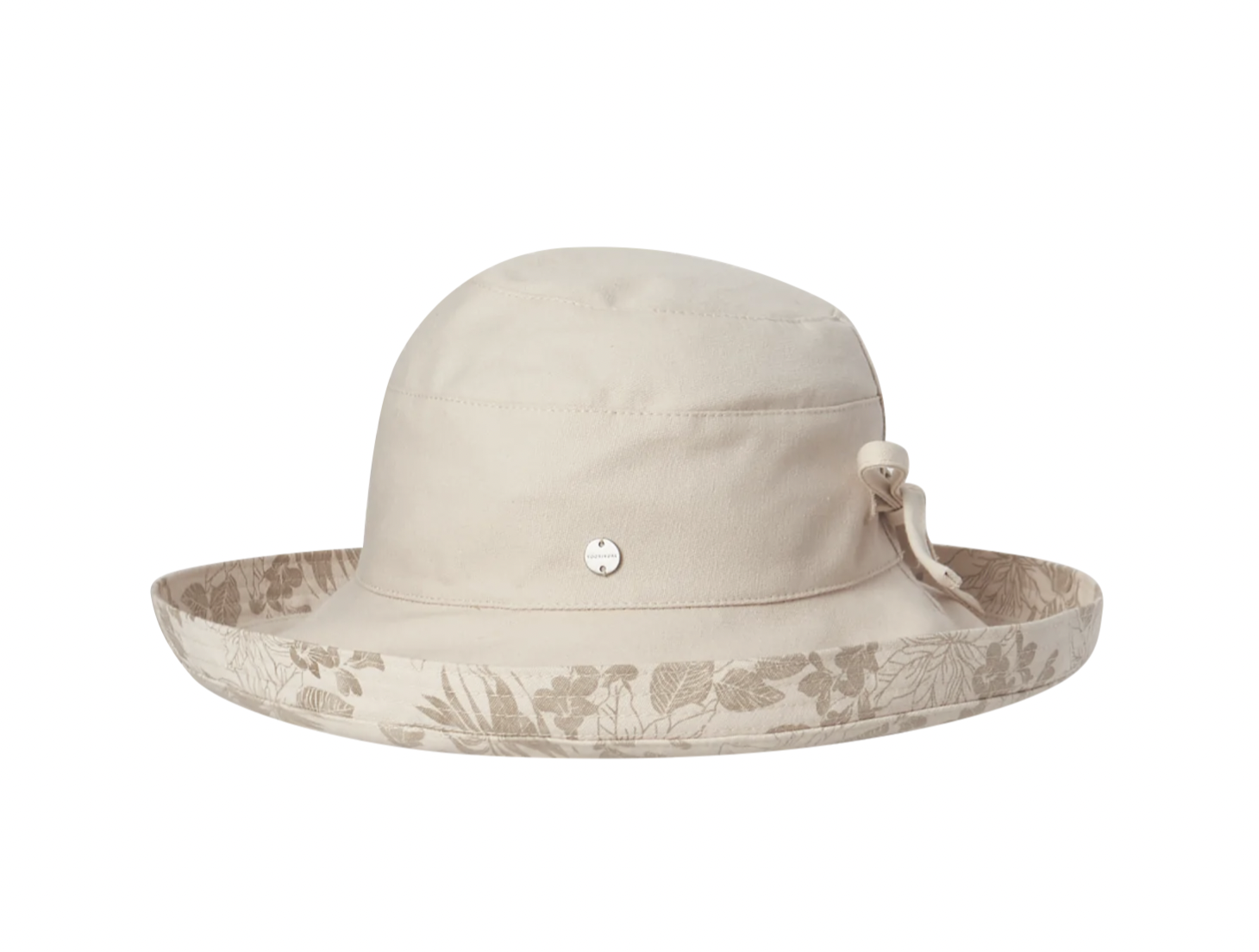 kooringal UPTURN NOOSA BEACH PRINT HAT-LATTE