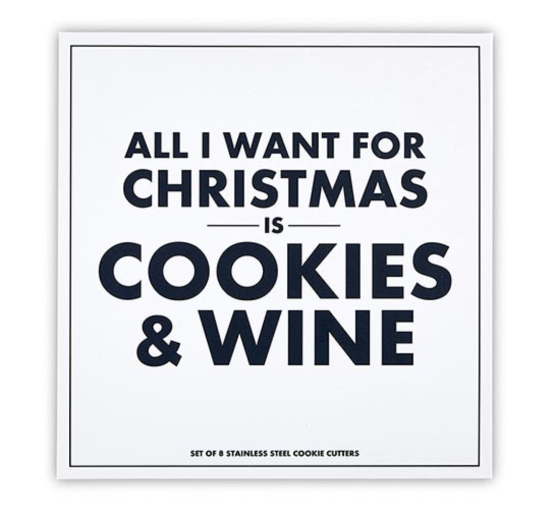 COOKIES AND VINO COOKIE CUTTER SET