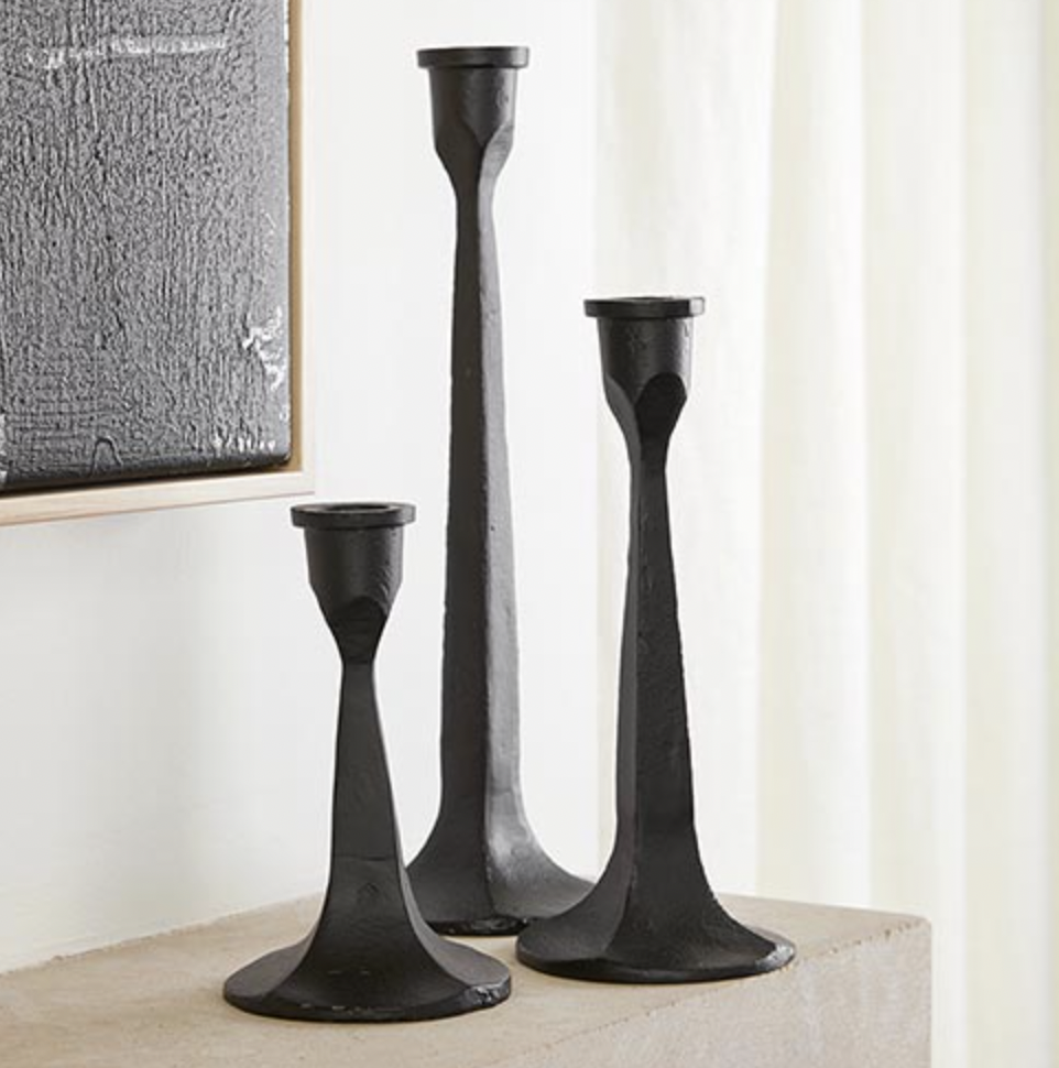 IRON TAPER CANDLE HOLDERS