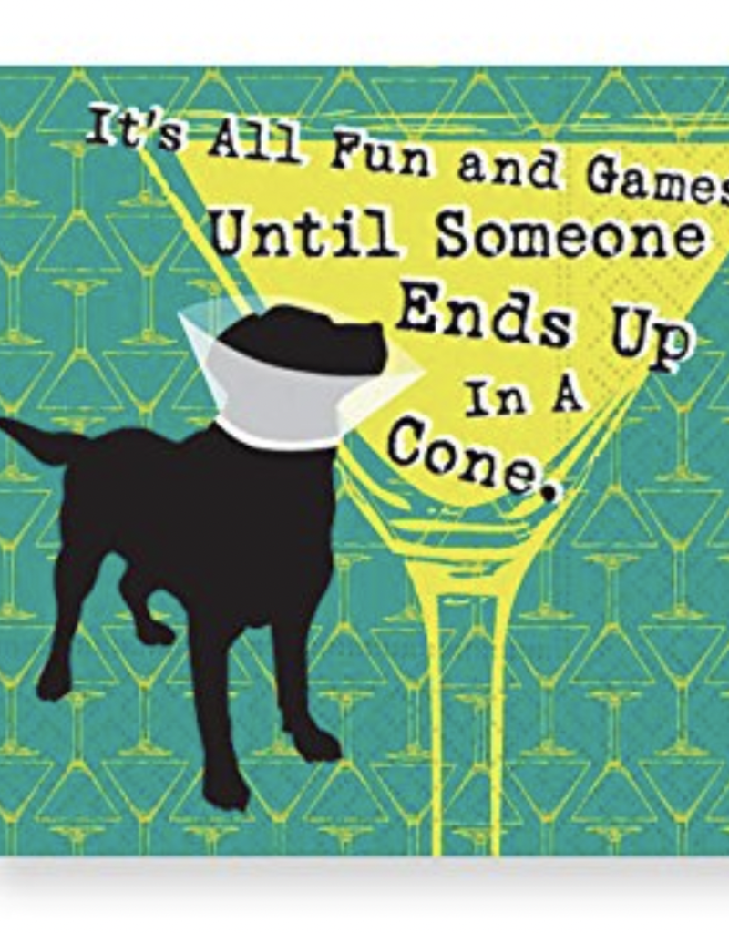 BEVERAGE NAPKINS- ALL FUN AND GAMES