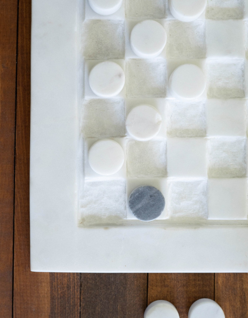 KALALOU MARBLE CHECKERS SET