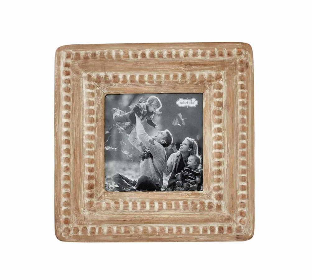MUD PIE SM SQUARE BEADED FRAME MUD PIE SM SQUARE BEADED FRAME