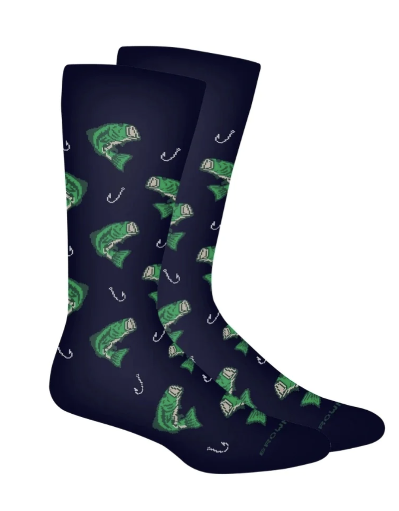 BROWN DOG HOSIERY HOOKED (BASS)-NAVY