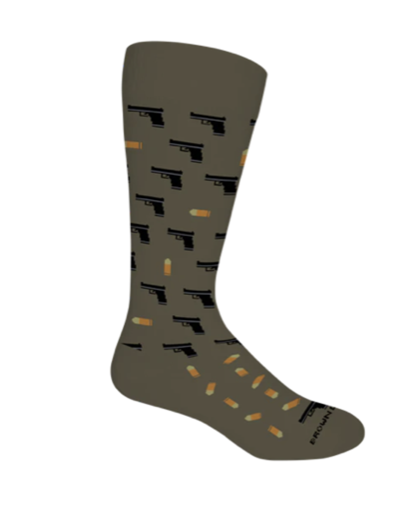 BROWN DOG HOSIERY 2ND AMENDMENT-SAGE