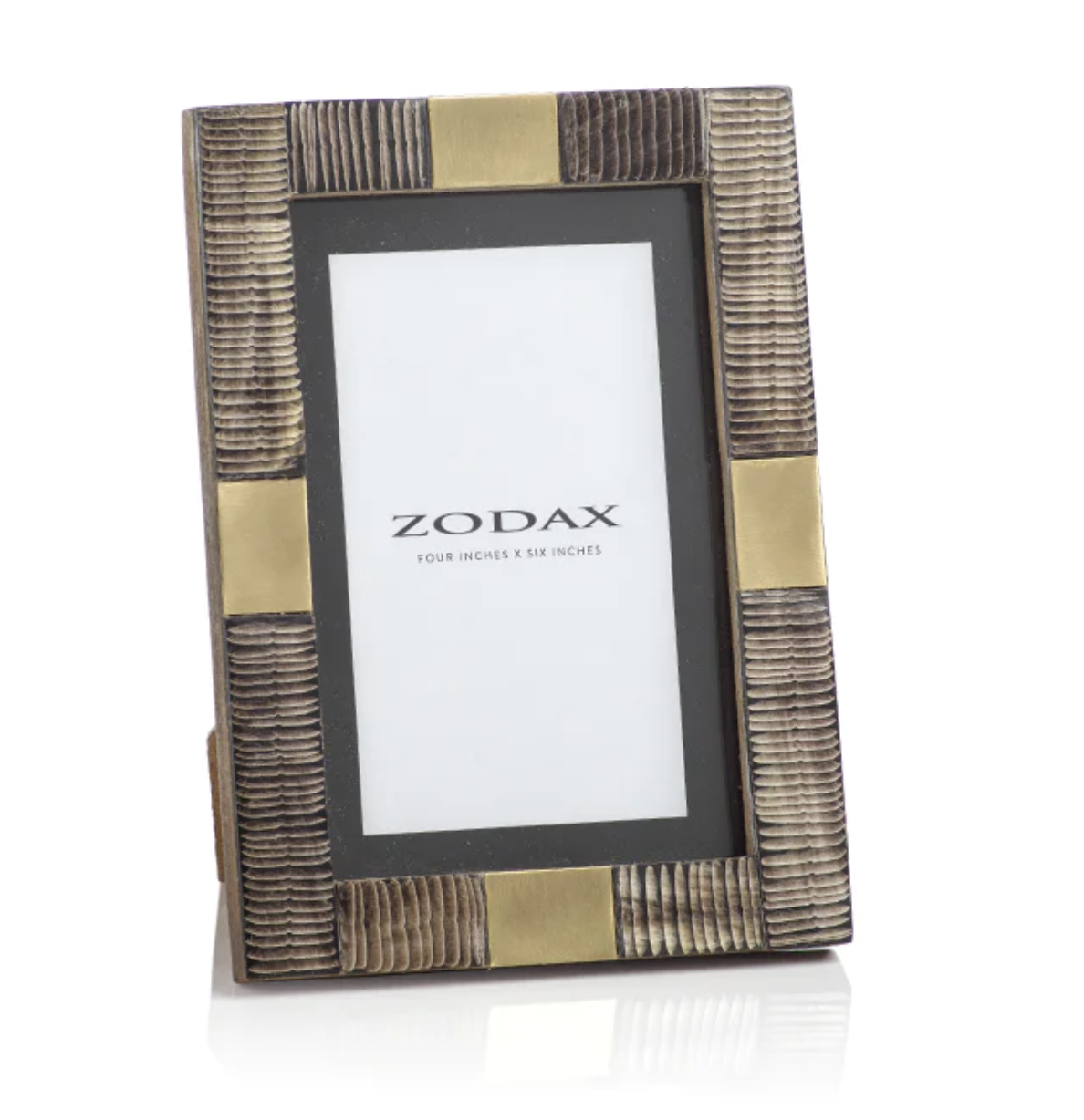 ZODAX Lagos Horn and Brass Photo Frame - 4x6