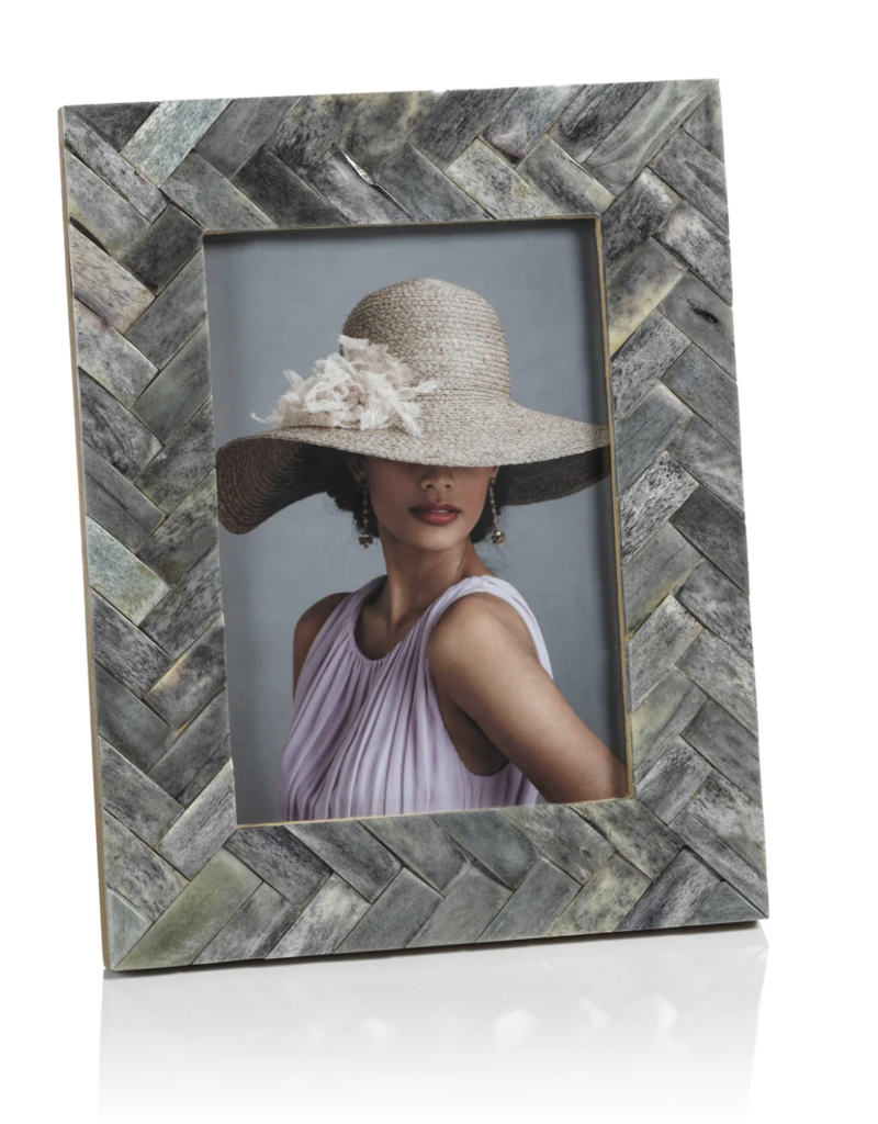 ZODAX Mayfair Woven Bone Photo Frame - 5x7