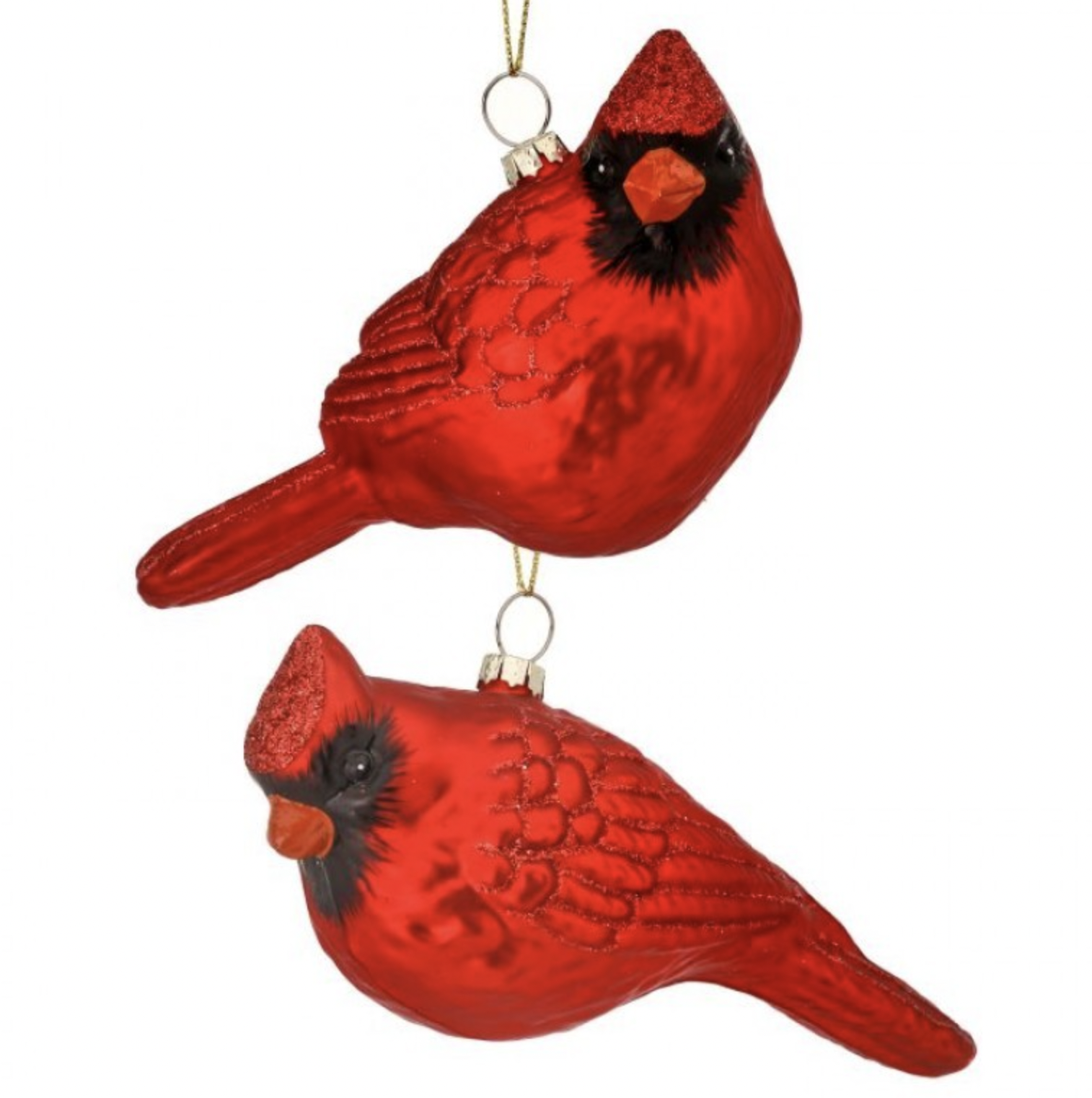 REGENCY INTERNATIONAL GLASS CARDINAL ORNAMENTS