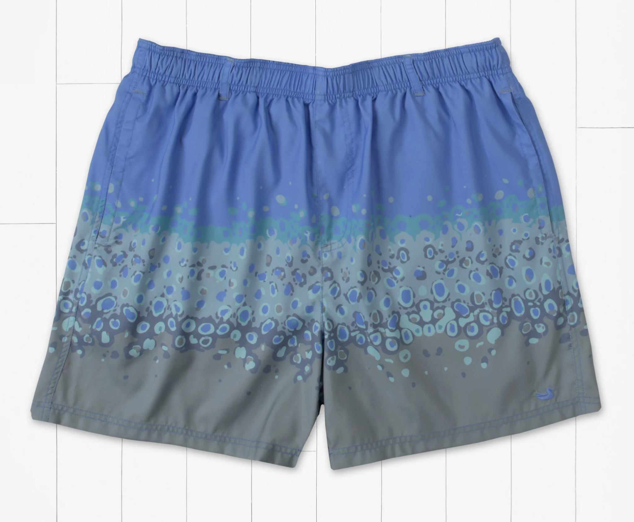 SOUTHERN MARSH HARBOR LINED SWIM TRUNK-TROUT DOTS-FRENCH BLUE & SAGE SOUTHERN MARSH HARBOR LINED SWIM TRUNK-TROUT DOTS-FRENCH BLUE & SAGE