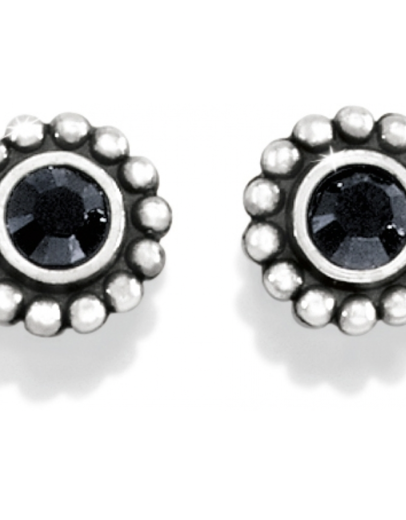 BRIGHTON TWINKLE MINI POST EARRINGS BLACK