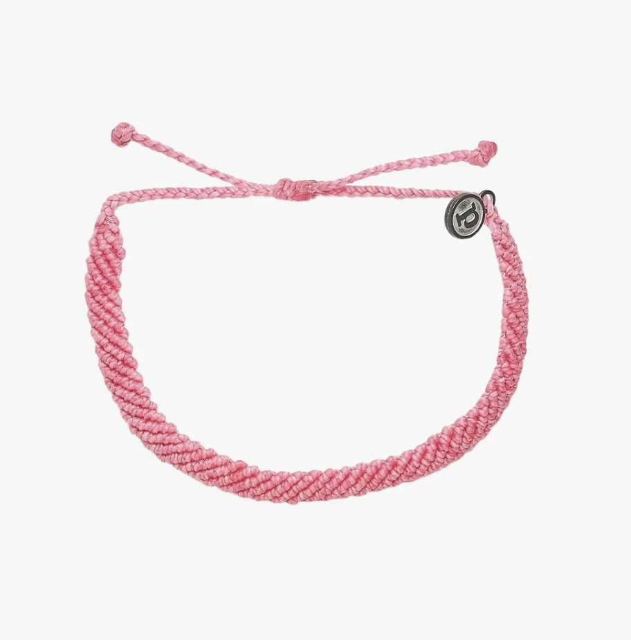 PURAVIDA HALF FLAT WOVEN BRACELET-PARFAIT PINK PURAVIDA HALF FLAT WOVEN BRACELET-PARFAIT PINK