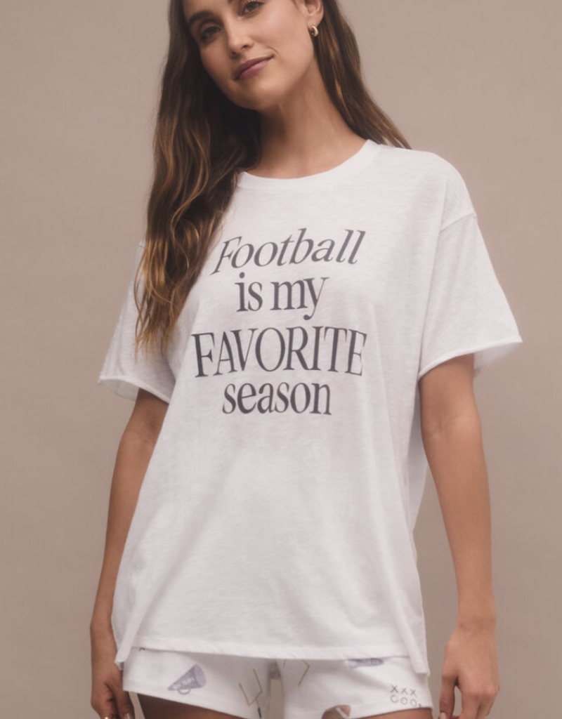 Z SUPPLY BOYFRIEND FOOTBALL TEE