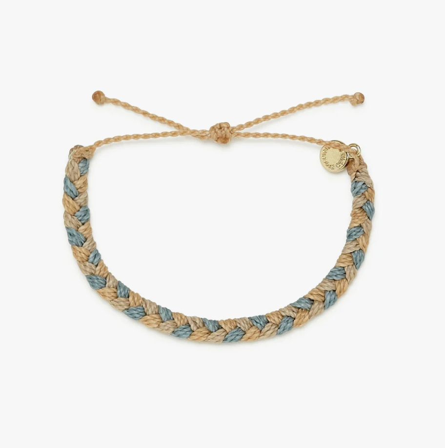 PURAVIDA LARGE BRAIDED BRACELET-GOLD COAST