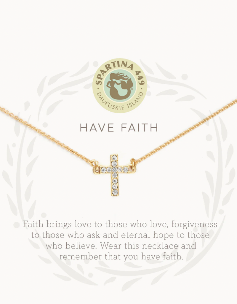 SEA LA VIE NECKLACE-HAVE FAITH/CROSS