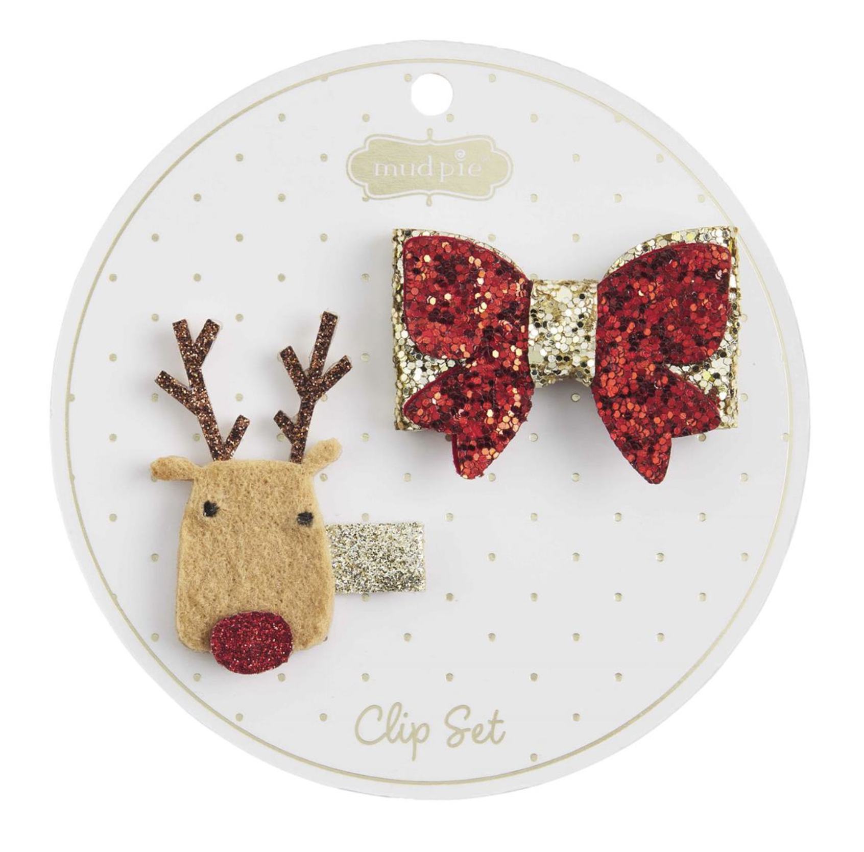 MUD PIE CHRISTMAS HAIR CLIP SETS