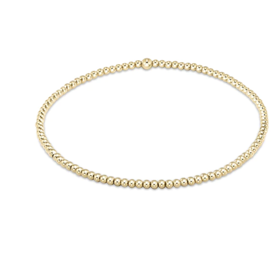 ENEWTON EGIRL CLASSIC GOLD 2MM BEAD BRACELET