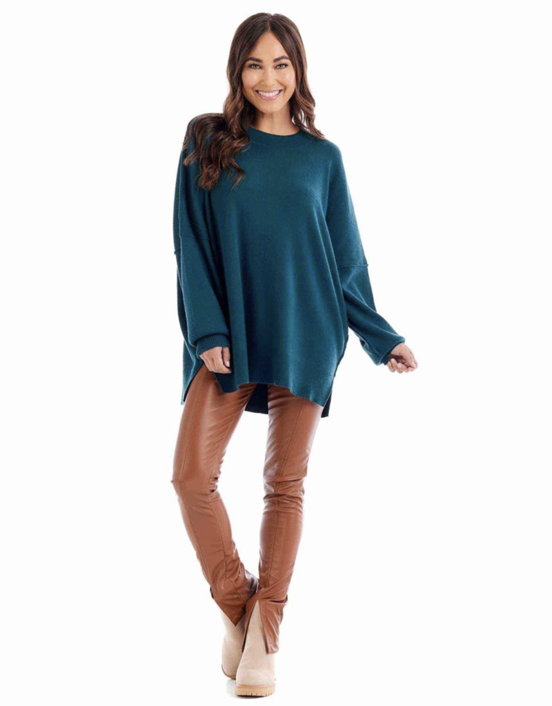 MUD PIE ASTRID RIBBED SWEATER-ONE SIZE