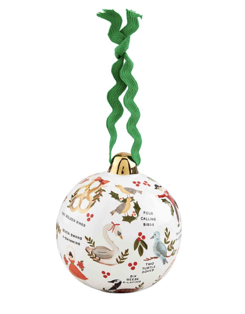 MUD PIE CHRISTMAS PATTERN ORNAMENTS
