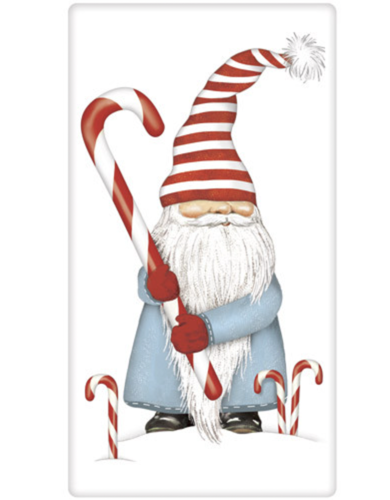 CANDY CANE GNOME BAGGED TOWEL