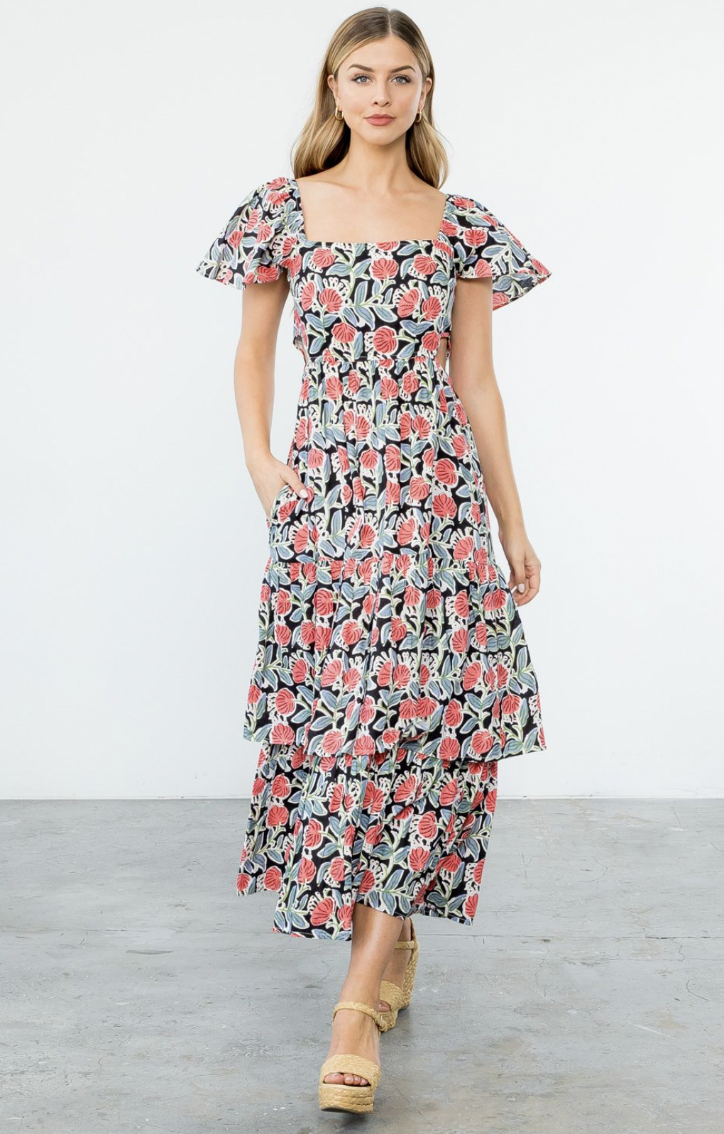 THML JUANITA CUTOUT DRESS THML JUANITA CUTOUT DRESS