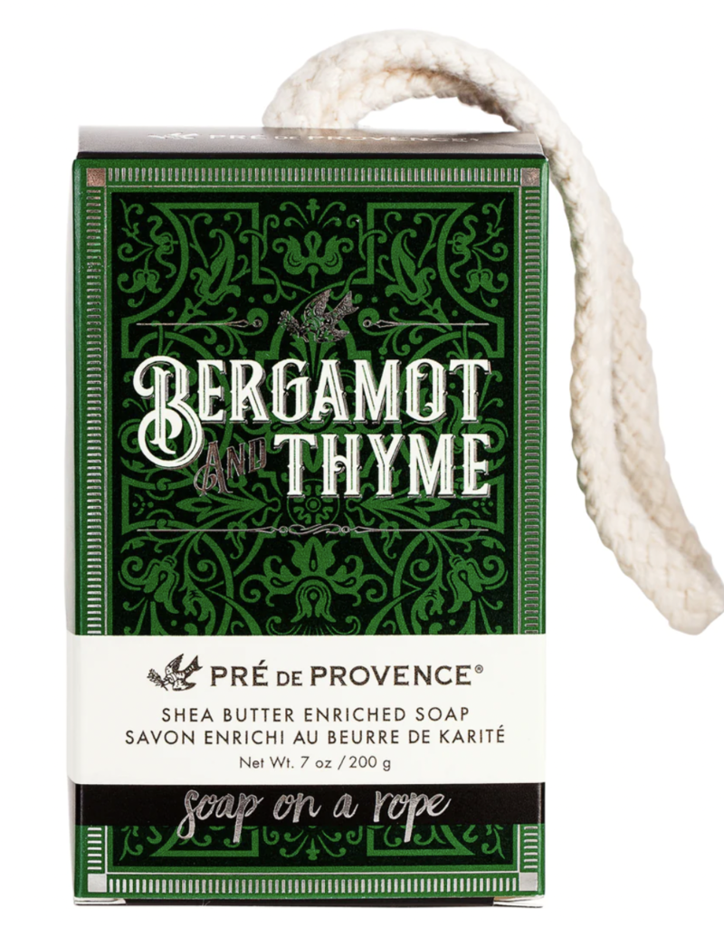 EUROPEAN SOAPS BERGAMOT & THYME-SOAP ON A ROPE