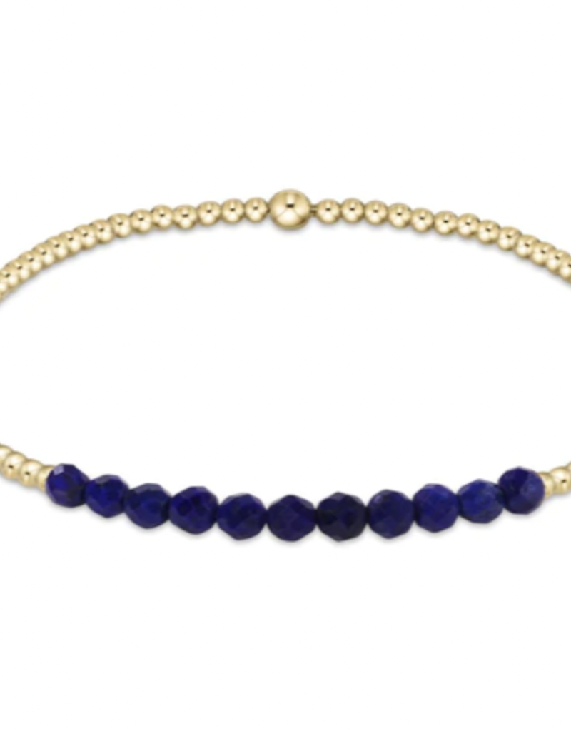 ENEWTON GOLD BLISS 2MM BEAD BRACELET-LAPIS-DISCONTINUED