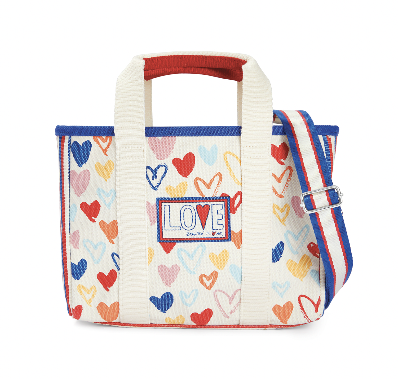 BRIGHTON RED WHITE AND YOU MINI TOTE