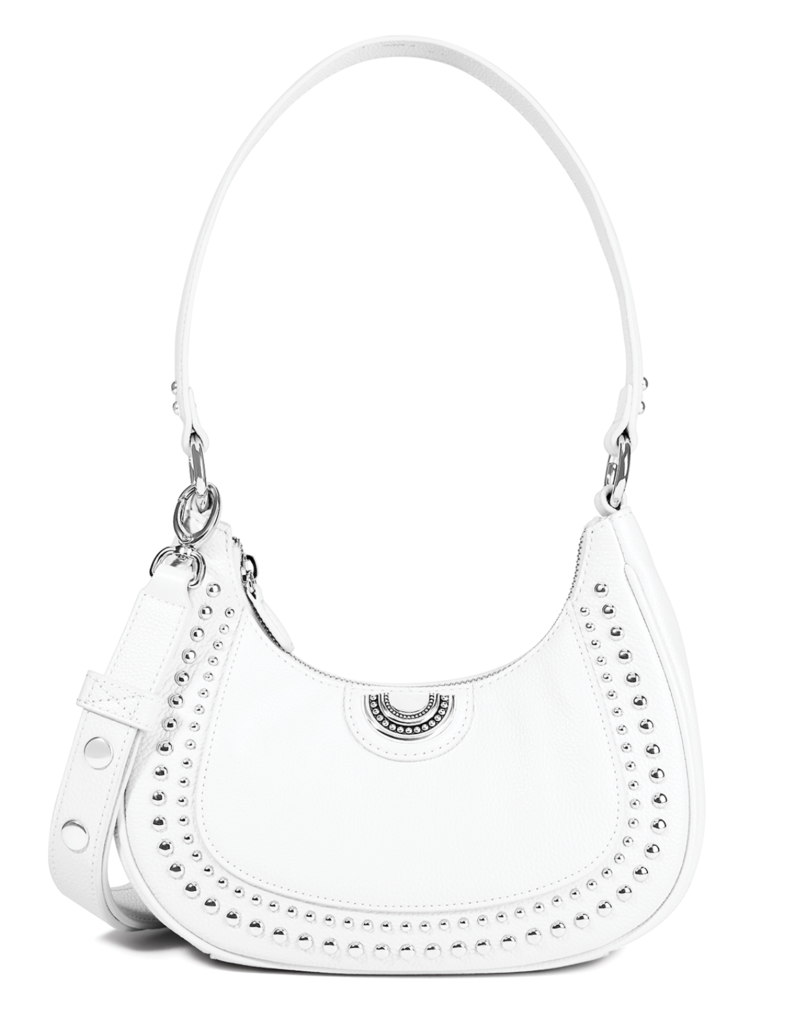BRIGHTON JEM CONVERTIBLE SHOULDER BAG-WHITE-STORE CLOSEOUT ITEM