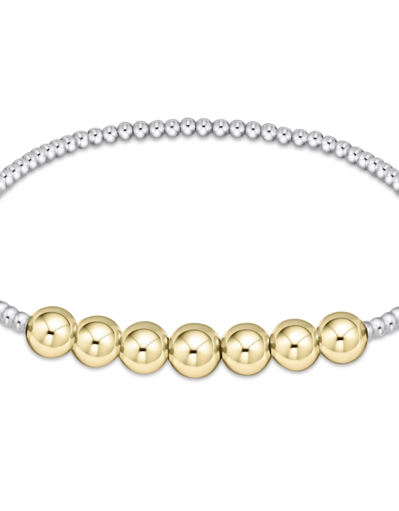 ENEWTON Classic Beaded Bliss 3mm Bead Bracelet - 6mm - Mixed Metal