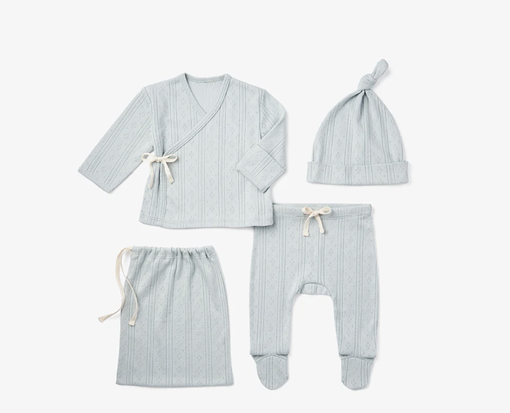 ELEGANT BABY PALE BLUE POINTELLE LAYETTE GIFT SET ELEGANT BABY PALE BLUE POINTELLE LAYETTE GIFT SET