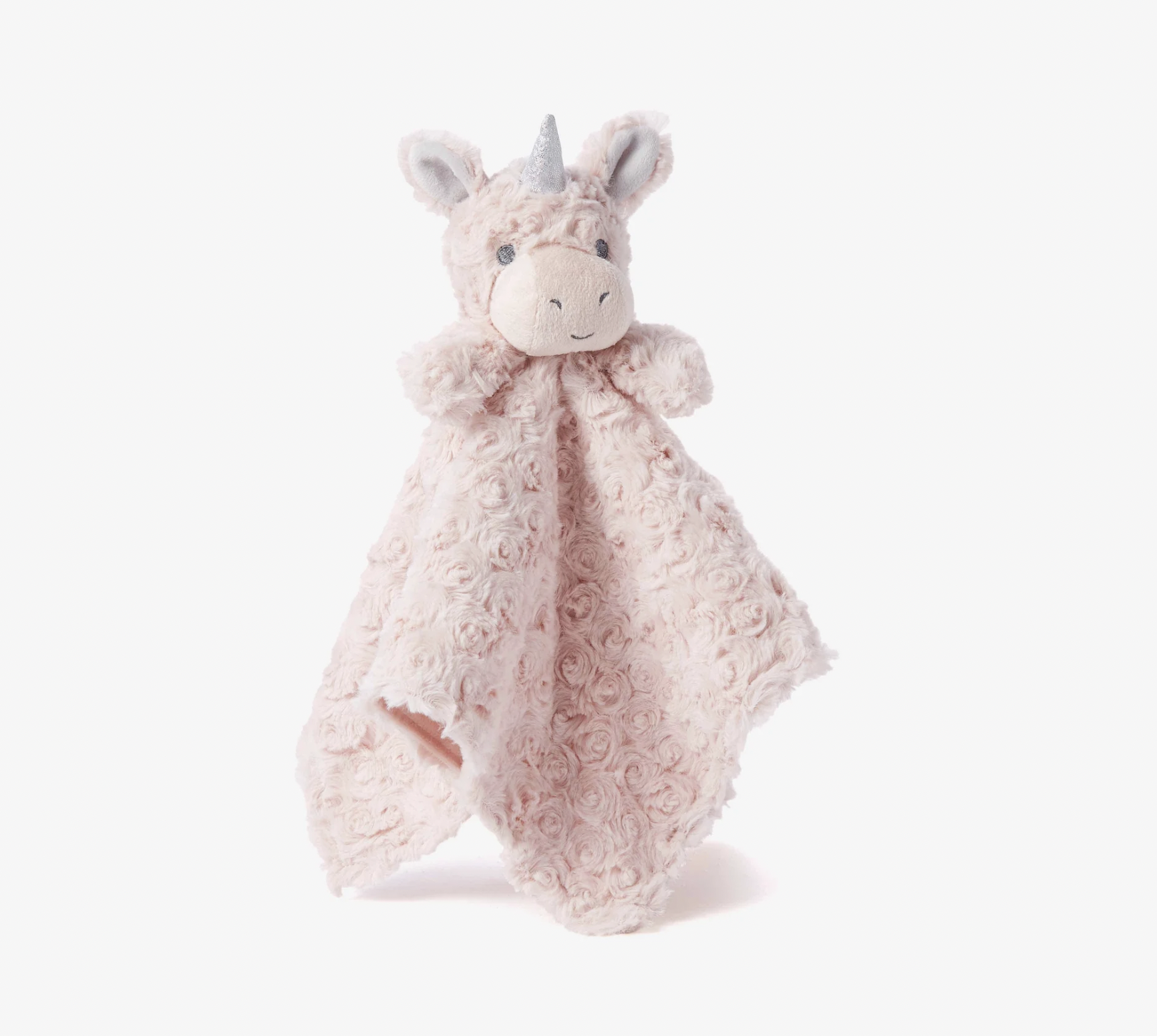 ELEGANT BABY PINK SWIRL UNICORN BABY SECURITY BLANKET