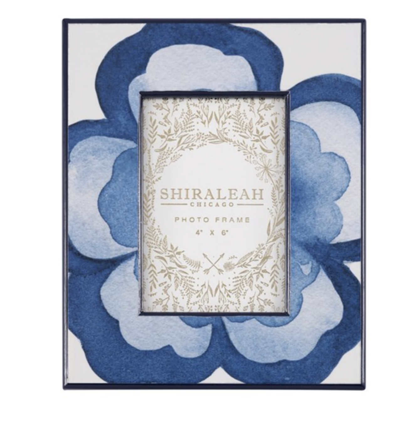Shiraleah Eden flower 4x6 frame- blue