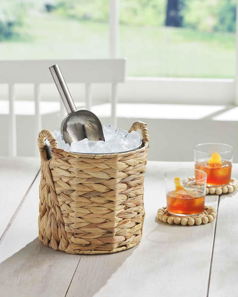 MUD PIE HYACINTH ICE BUCKET SET