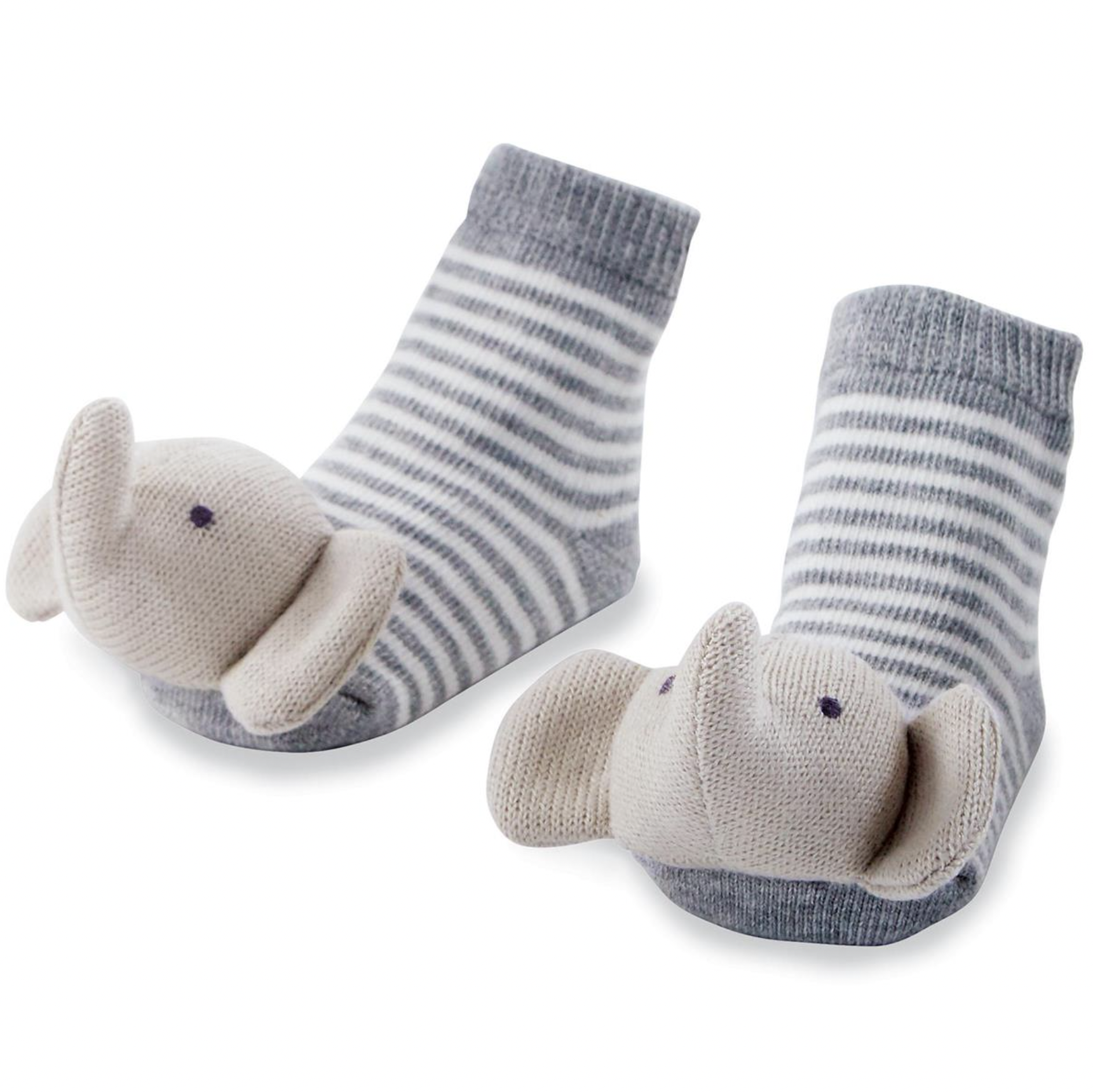 MUD PIE ELEPHANT RATTLE TOE SOCKS