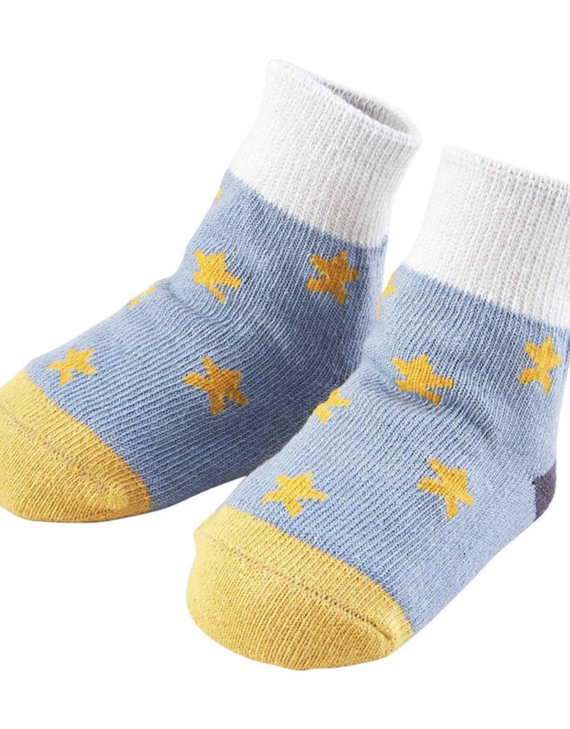 MUD PIE COLOR-BLOCK STAR SOCKS