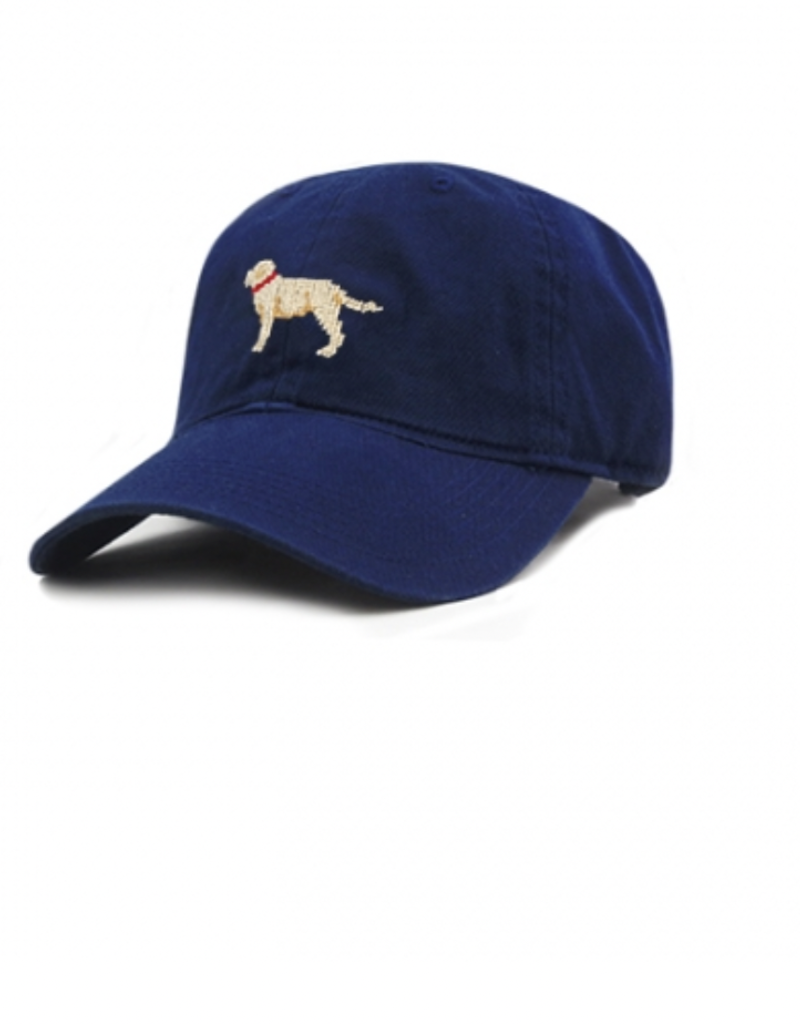 SMATHERS & BRANSON YELLOW LAB HAT-NAVY