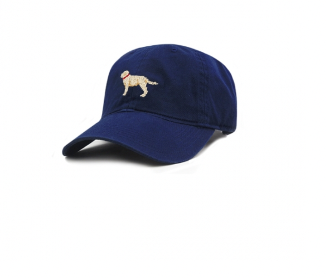 SMATHERS & BRANSON YELLOW LAB HAT-NAVY SMATHERS & BRANSON YELLOW LAB HAT-NAVY