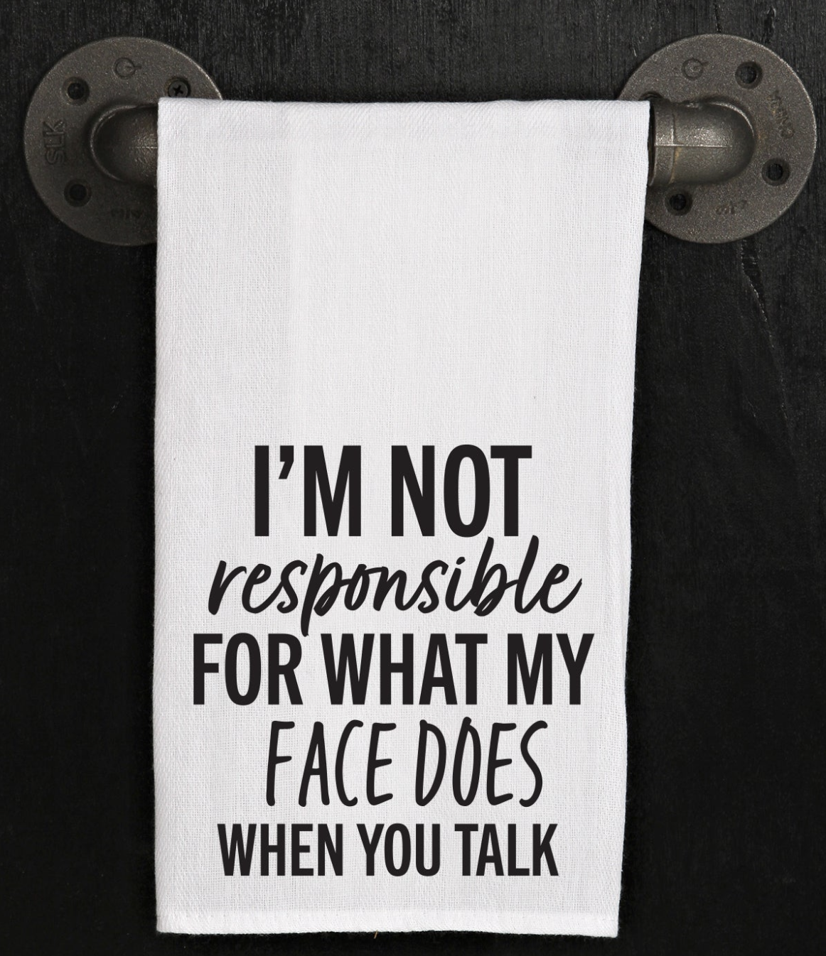 SECOND NATURE BY HAND I'M NOT RESPONSIBLE TOWEL SECOND NATURE BY HAND I'M NOT RESPONSIBLE TOWEL