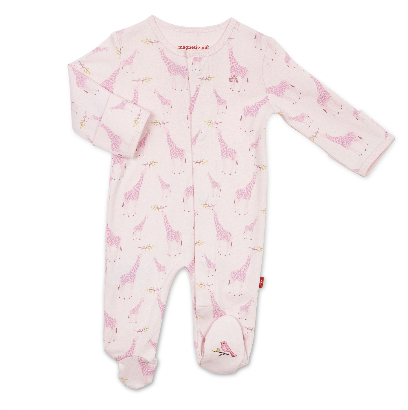 MAGNETIC ME PINK JOLIE GIRAFFE ORGANIC COTTON MAGNETIC FOOTIE MAGNETIC ME PINK JOLIE GIRAFFE ORGANIC COTTON MAGNETIC FOOTIE
