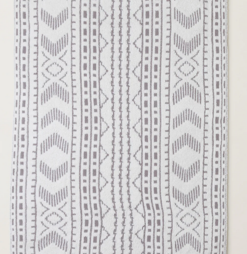 BAREFOOT DREAMS COZYCHIC ARTISAN THROW 54X72-CREAM/BEACH ROCK